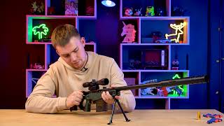 Снайперская винтовка AWM, с гильзами, стреляет мягкими пулями