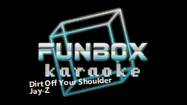 Dirt Off Your Shoulder Karaoke version - Karaoke performance video thumbnail
