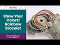 DIY How to Make a SilverSilk Capture Chain Rainbow Bracelet with Chainmaille