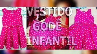 Costurando Vestido Godê Infantil