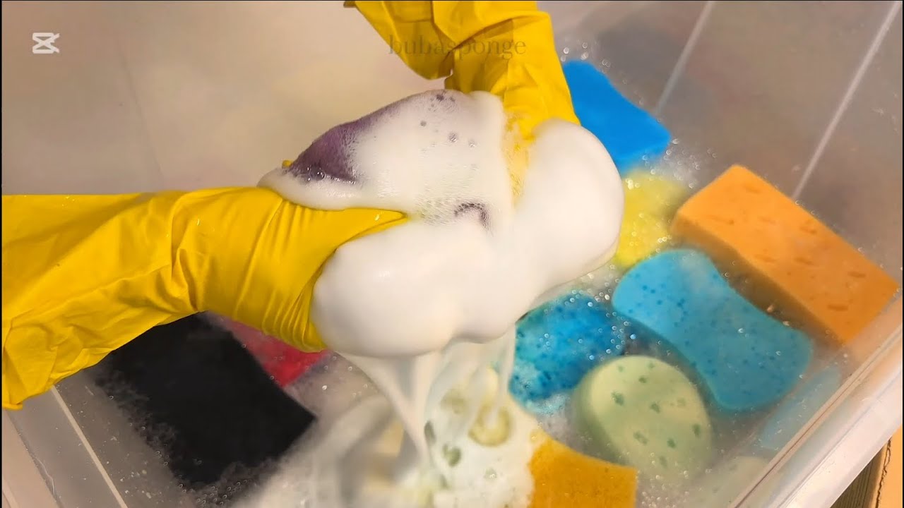 You Will Fall Asleep to These ASMR Sponge Sounds💕