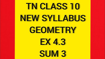 TN Samacheer 10 Maths New Syllabus Geometry Ex 4.3 Sum 3