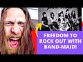 THIS MAKES ME HAPPY!! BAND-MAID Freedom Live (REACTION!!)