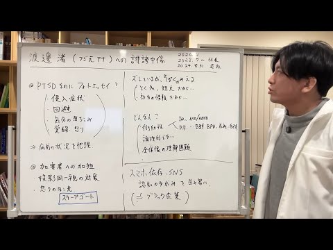 渡邊渚さん（フジテレビの元アナウンサー）への誹謗中傷を精神科医目線で解説します。　＃PTSD ＃スケープゴート　＃投影同一視　＃スマホ依存