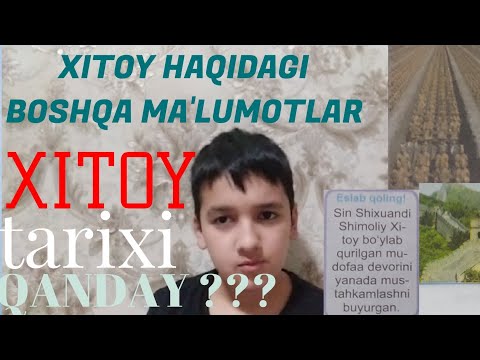 XITOY TARIXI HAQIDA: TARIXCHI BOLA