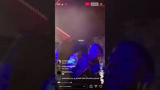 Pooh shiesty performing Live in ockland ca on Instagram live