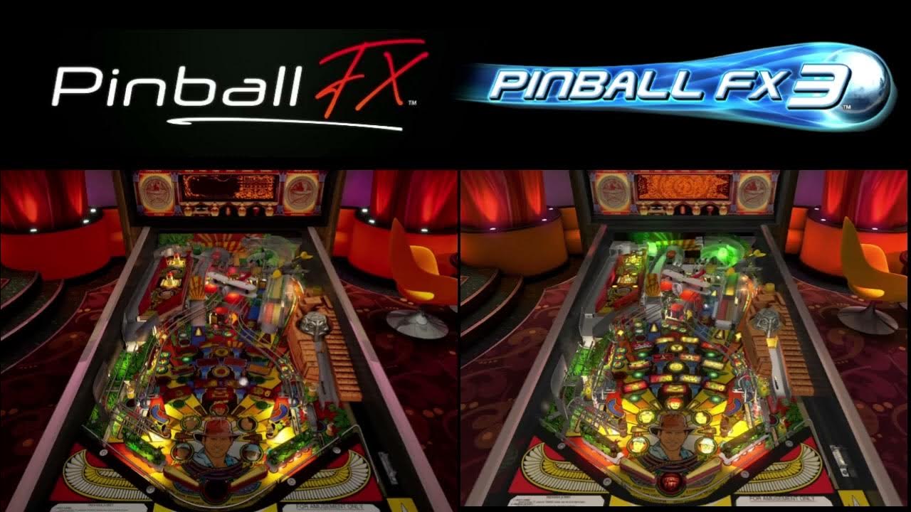 Pinball FX vs Pinball FX3 Indiana Jones Adventure Comparison (PC