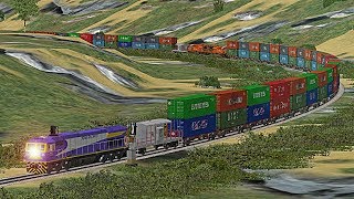 India's LONGEST and TALLEST Train | Python & Double Stack Containers | WDG-5 - Indian Railways !! Wealth