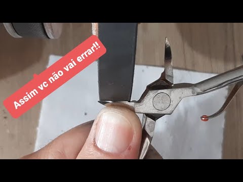 Como afiar alicate de cortar unha e deixá-lo fechado.. - YouTube