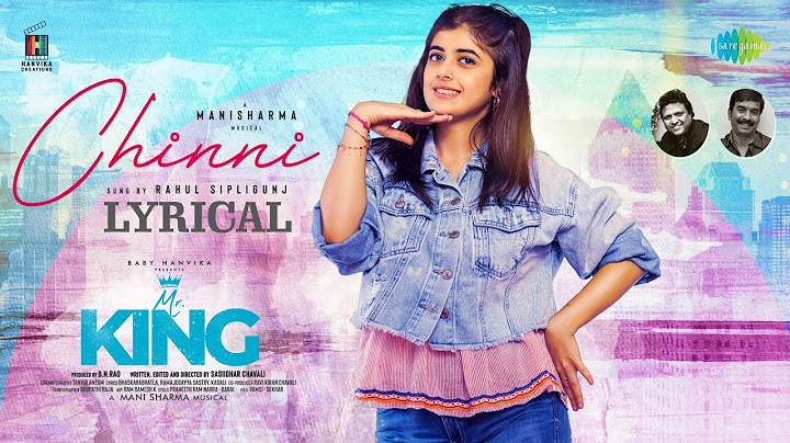 Chinni Choodu Chinni - Lyric Video | Mr King | Sharan | Nishkala | Urvi Singh | Mani Sharma