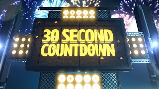 30 Second Countdown timer on Giant Sports Screen