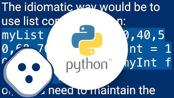 How do you divide each element in a list by an int?