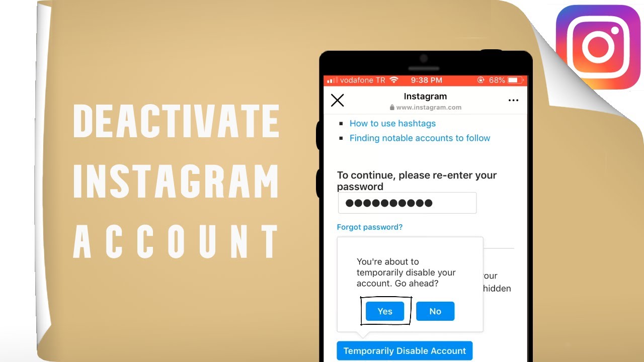 How to Deactivate instagram Account Temprorarily (30)