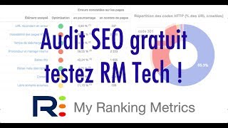 Audit SEO gratuit en ligne : RM Tech de My Ranking Metrics
