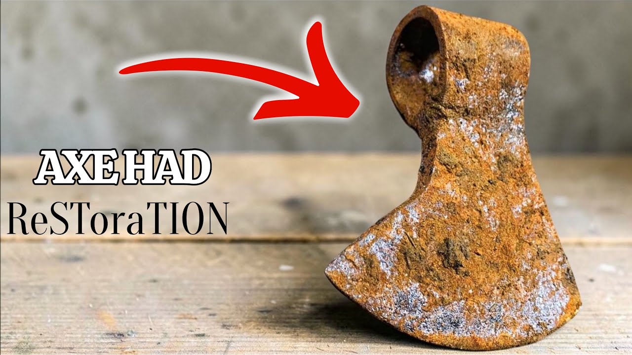 Antique Hatchet Restoration. SORT OF..| Extremely Rusty Pitted Axe ...