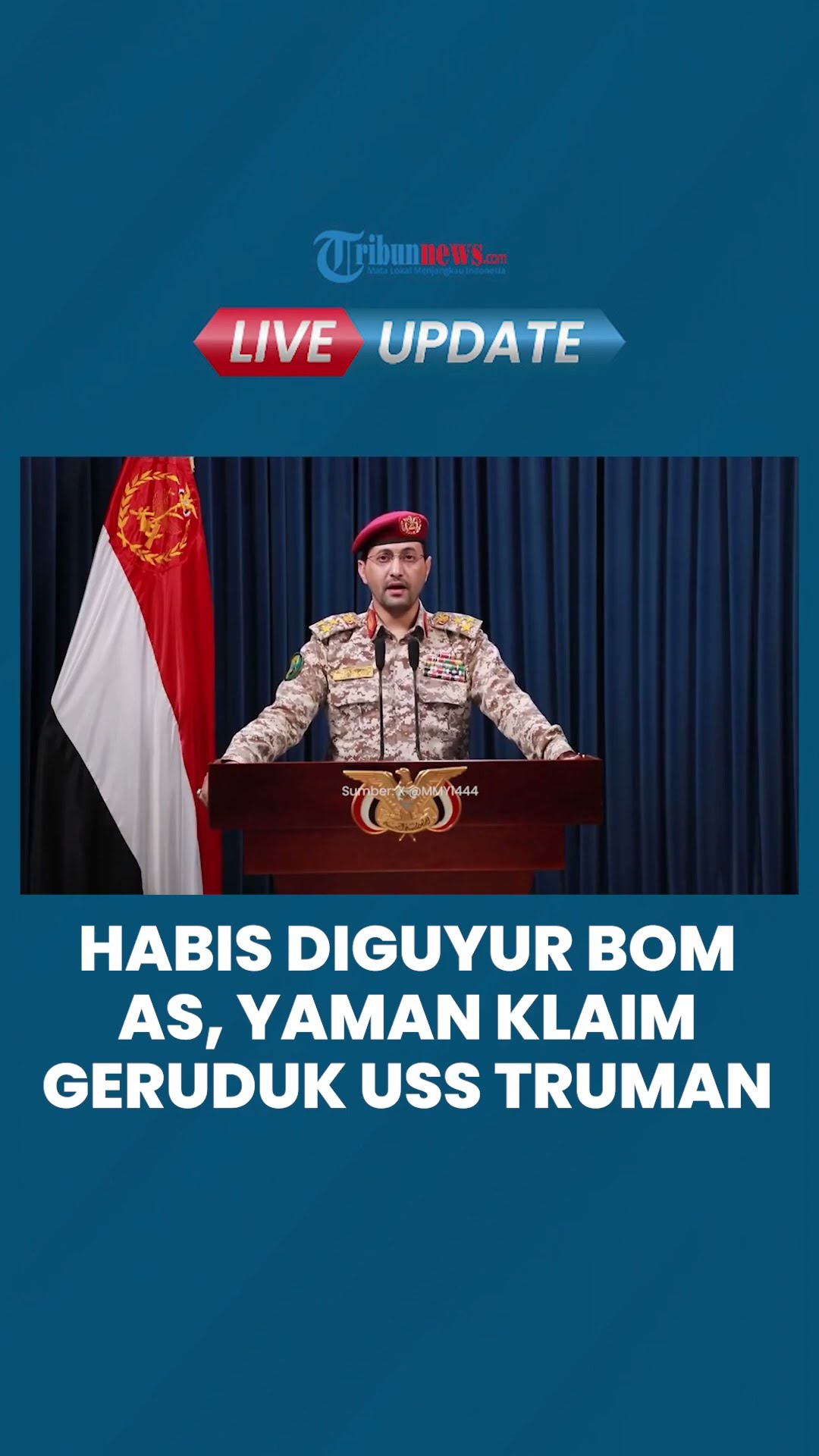 Yaman Klaim Kirim Hujan Rudal ke USS Harry Truman di Laut Merah, Balasan untuk Serangan Bom dari AS!