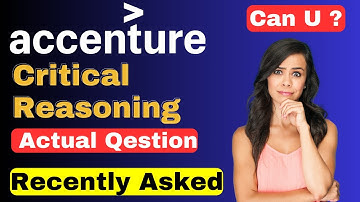 7 Sep: Critical Reasoning : Accenture On campus cognitive assessment 2023 || Abstract Reasoning
