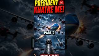 हवाई हमले में फंसे राष्ट्रपति 😨 | Drone Attack Story Hindi #trending #shorts