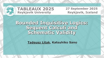 Bounded Inquisitive Logics: Sequent Calculi and Schematic Validity | Tadeusz Litak