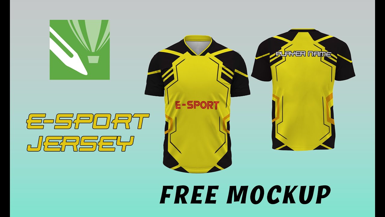 ESport Jersey Coreldraw \\ FREE MOCKUP YouTube