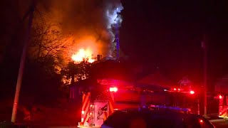Massive house fire in Birmingham