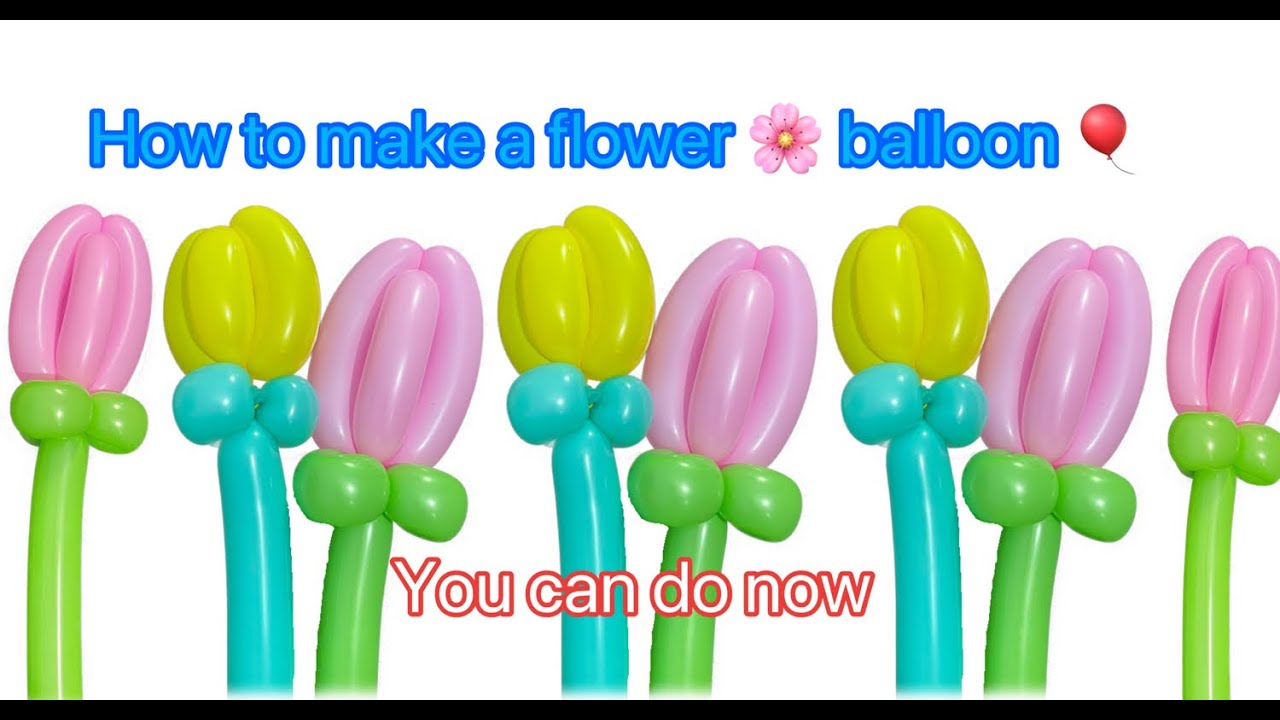 How to make a flower balloon YouTube