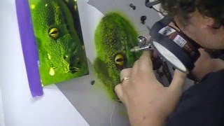 Atelier Meijer - Airbrush Art - Medusa airbrush PART 1