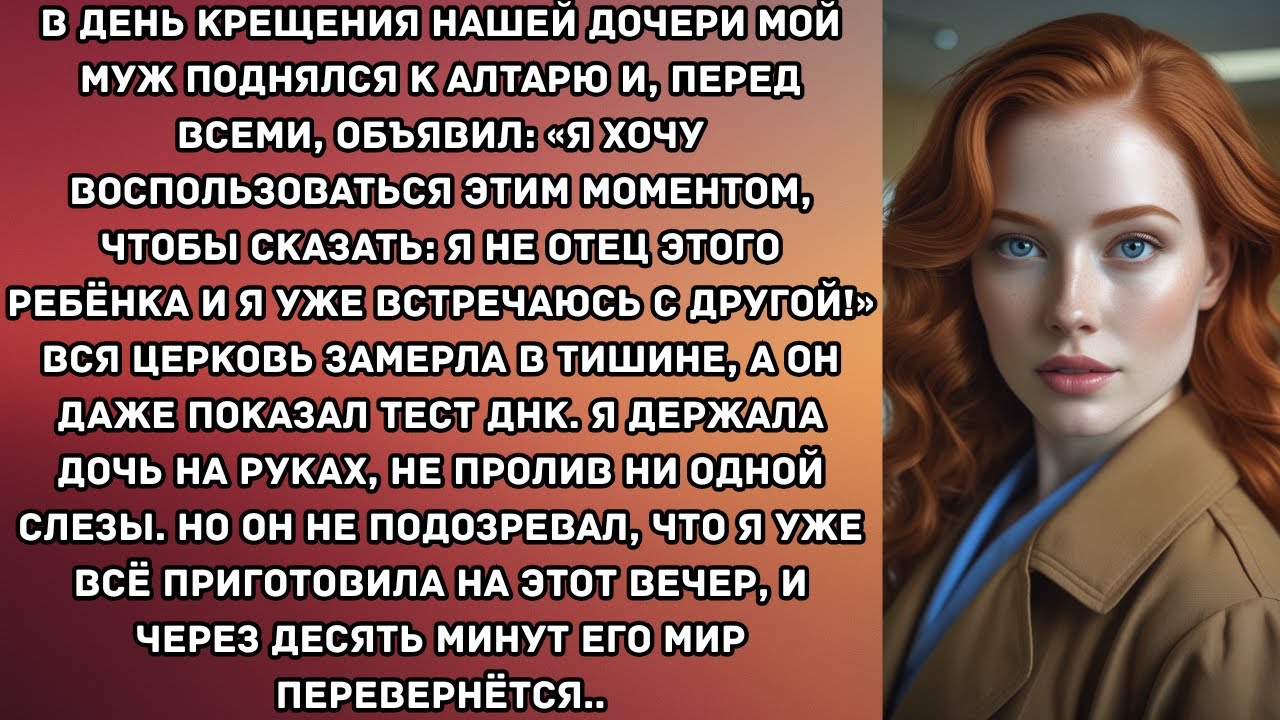 В день крещения нашей дочери мой муж поднялся к алтарю и, перед всеми, объявил: «Я хочу...