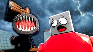 Siren Head is Attacking the Lego City!  Brick Rigs Multiplayer Gameplay
