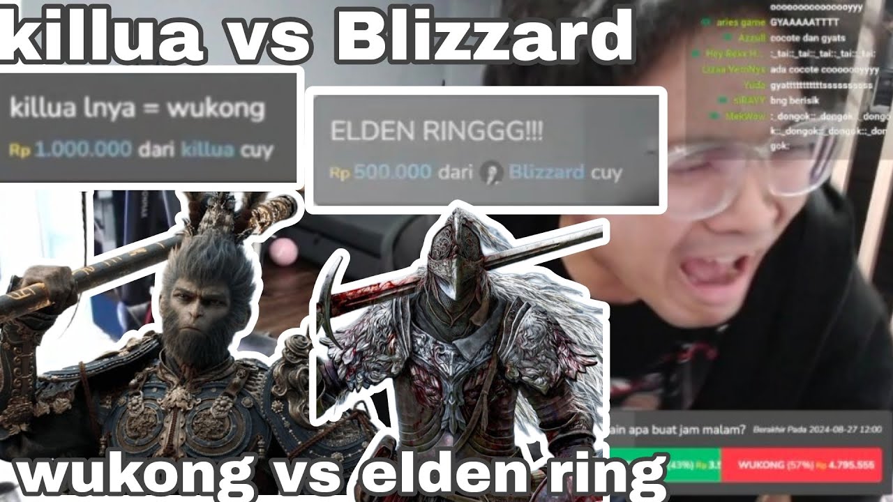 wukong vs elden ring, killua vs blizzard, bang al memecah komunitas dengan voting