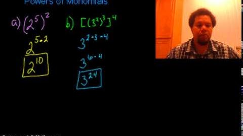 Lesson 1-4 Powers of Monomials 2014