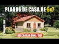 ✅ Planos de casa ¡GRATIS! #2 Dormitorios #1 Piso (DWG / PDF)