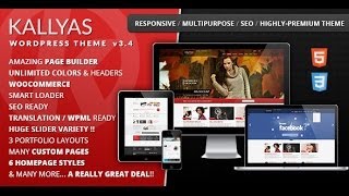 Famous Download 'KALLYAS' Responsive Multi-Purpose WordPress Theme Profile