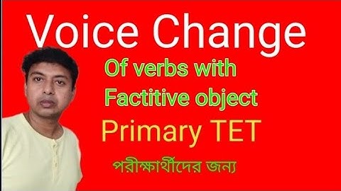 Voice Change of Verbs with Factitive Objects, PKB