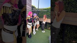 Meeting HUNTRIX from K-Pop Demon Hunters!