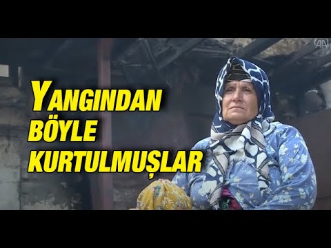 Yangından böyle kurtulmuşlar: Gözleri dolan vatandaşlar tahliye ve kurtarılma anları anlattılar