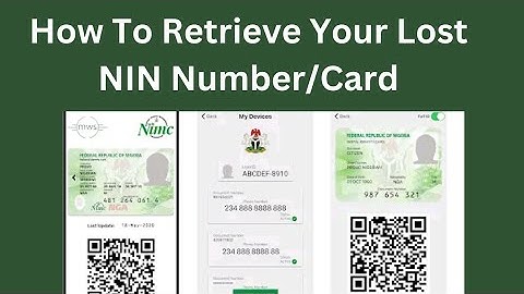 NIMC: How You Can Recover Your Lost NIN Number And Generate Plastic Card Without Any Stress in 2023