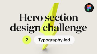 Website Hero Design Challenge in Figma #2 – Typography-led screenshot 2