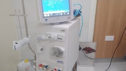 Dialysis machine Nipro Surdial55 plus. How to boot, rinse and solve error messages in the machine