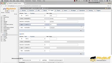 ایجاد جدول و درج اطلاعات در جدول و نحوه export و import کردن دیتابیس در نرم افزار پی اچ پیPHP