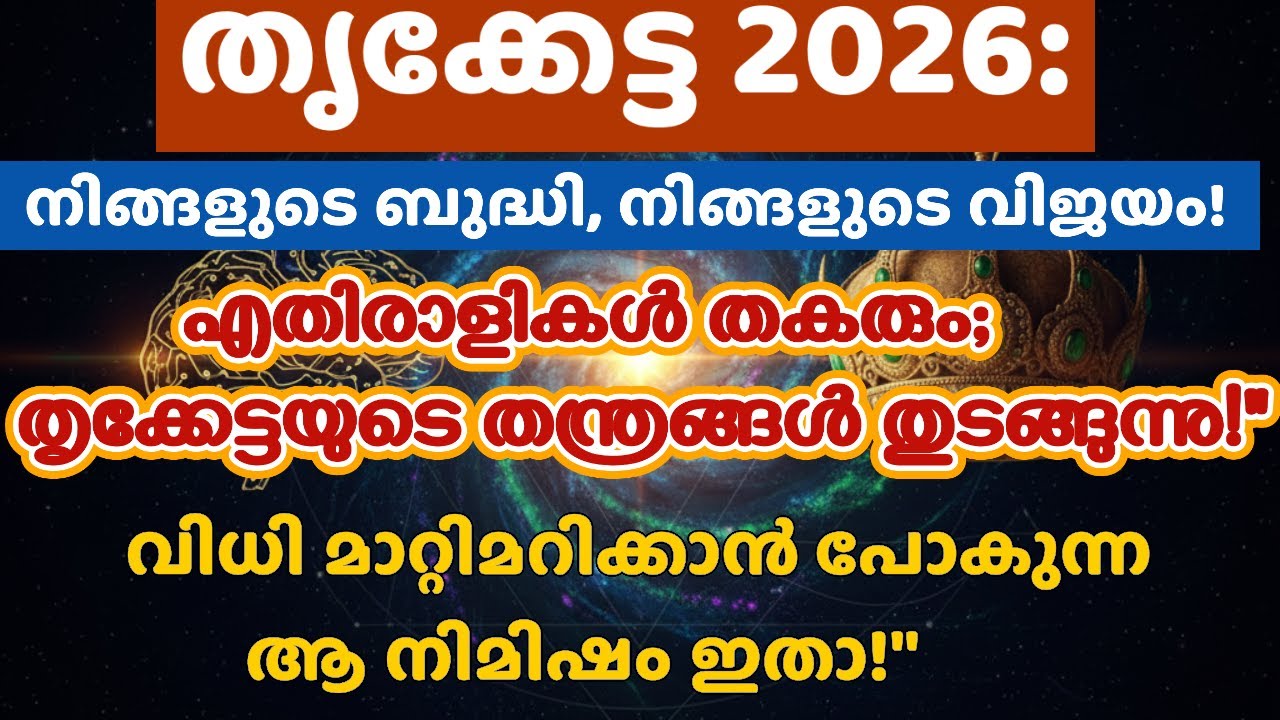 തൃക്കേട്ട നക്ഷത്രം 2026: വിധി മാറ്റിമറിക്കാൻ പോകുന്ന ബുദ്ധിപരമായ നീക്കങ്ങൾ! | Thrikketta Nakshatra