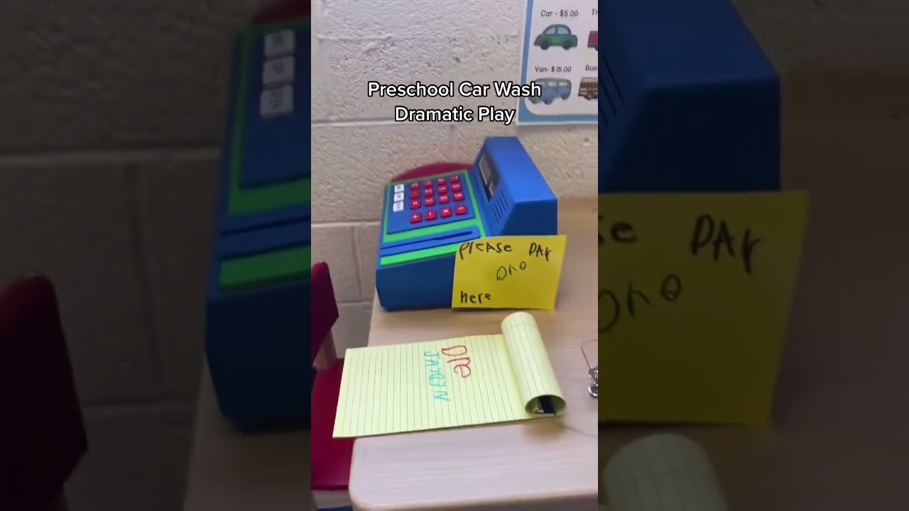 This is my co-workers transportation dramatic play! Isn’t it awesome?! 