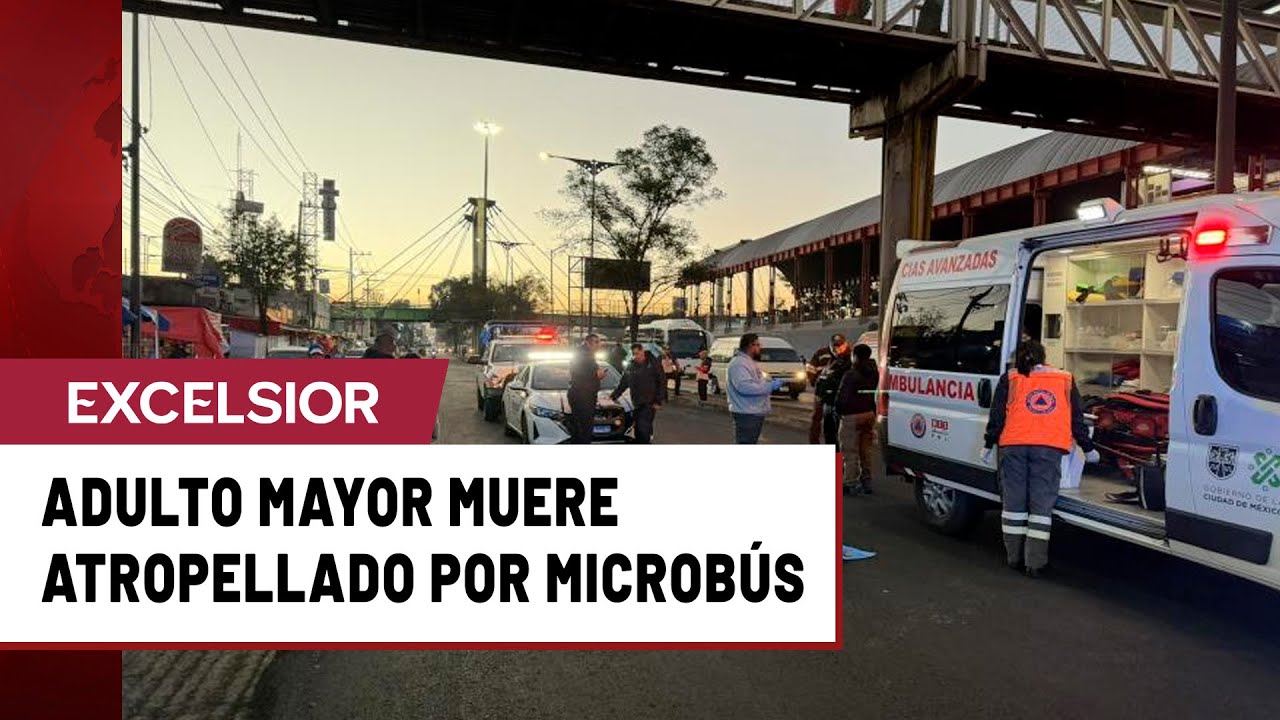 Microbús de la Ruta 104 atropella y mata a adulto mayor - YouTube