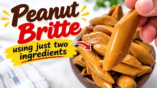Homemade snack using two ingredients #peanutbrittle