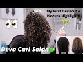 My First DEVA CUT + Pintura Highlights! | Curly Haircut | Curly Highlights