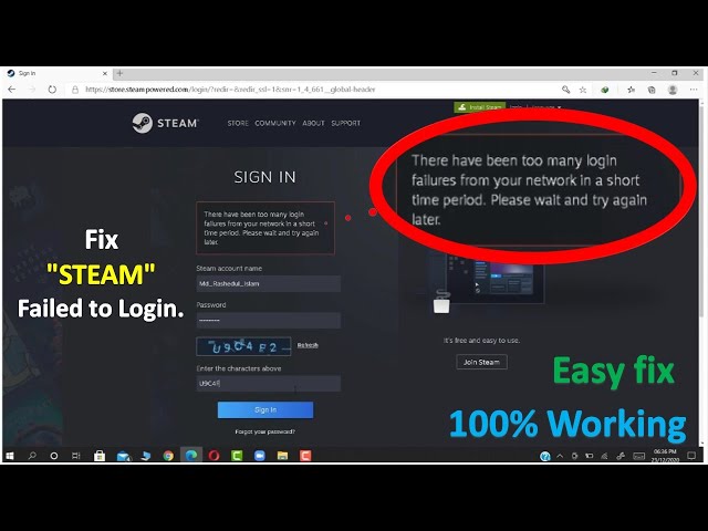 How to Fix Steam too many login failures from your network Error