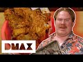 Casey takes on 1 million scoville spicy bbq ribs  man v food
