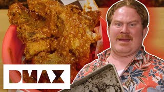 Casey Takes On 1 Million Scoville Spicy BBQ Ribs! | Man V. Food