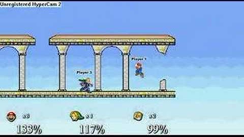 mario (me) vs lteam link (level 9 computers)