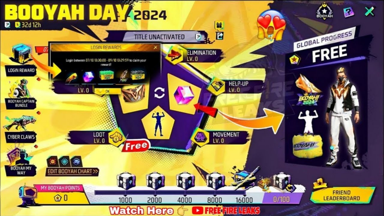 FREE FIRE BOOYHA DAY EVENTS 2024 BOOYHA FREE REWARD UPCOMING free-fire-booyha-day-events-2024-booyha-free-reward-upcoming
